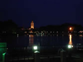 Epcot 04 - Overlooking the lagoon with Morocco in the distanc