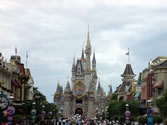 Magic Kingdom 04 - Looking down end of Main Street towards Cinderella