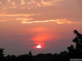 Outdoors 039 - Walmart parkling lot view of sunset, Torrington, CT